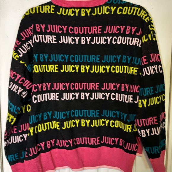 NWT JUICY Sweater Liquorice Multi Color Side Slit Size Small - Picture 5 of 8